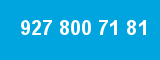 927 800 71 81 927 800 71 81